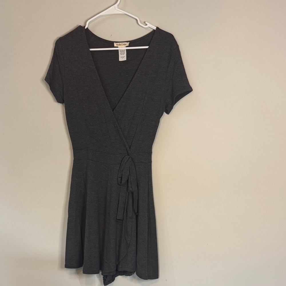 Rolla Coster Dark Gray Wrap Dress